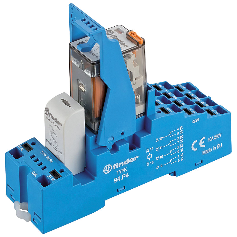 Schaltrelais 110V/AC 4W IP20 31x5,5x87mm Steckanschl