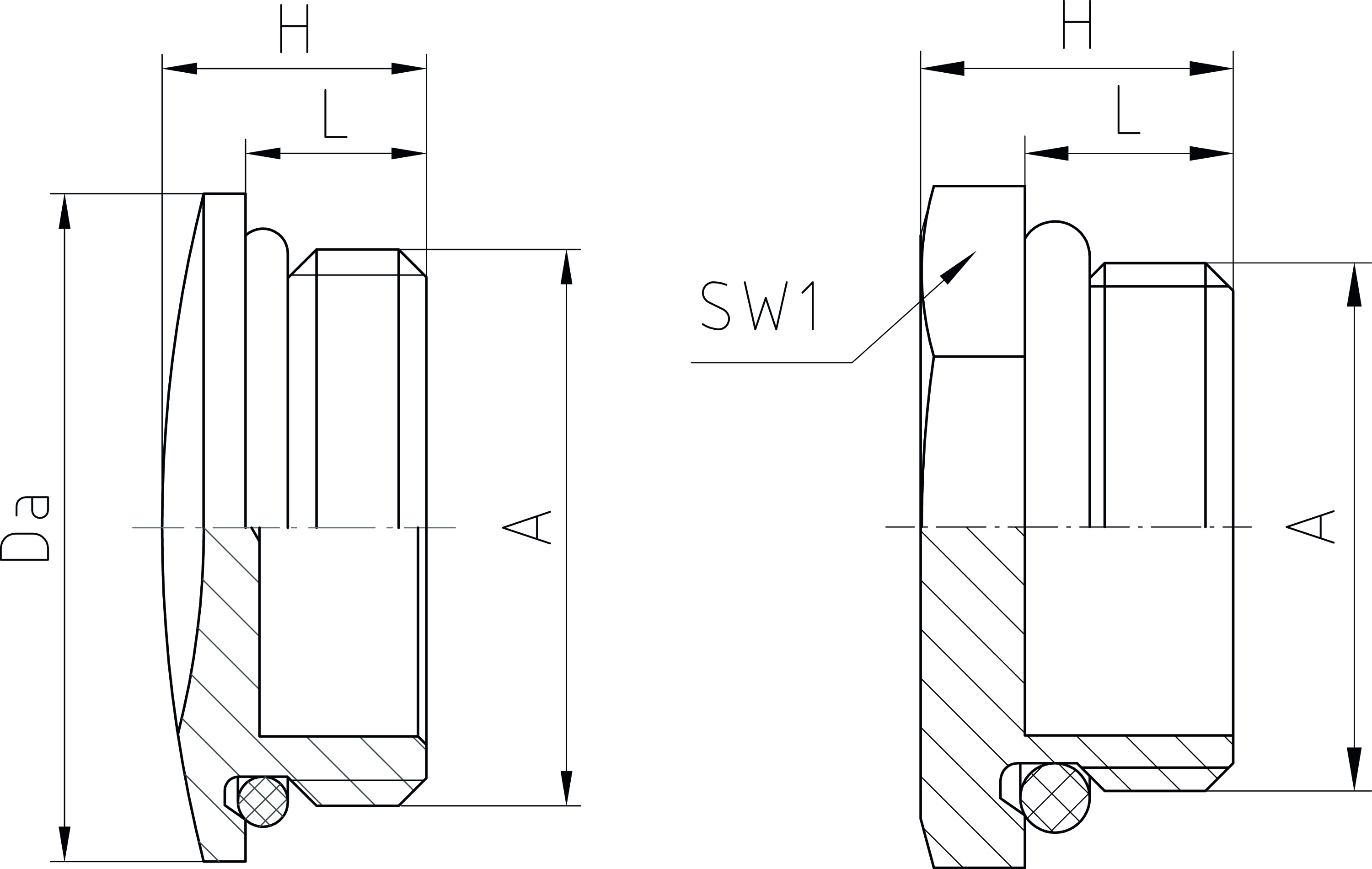 Verschlussschraube M20 Ms hfr schlagf