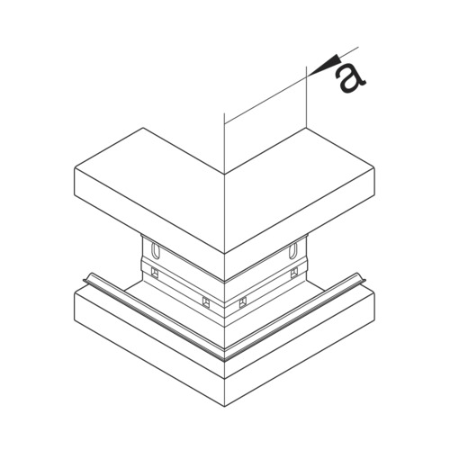 Außeneck GEB-K 65x170mm UT 90° Alu natur hfr anod/elox