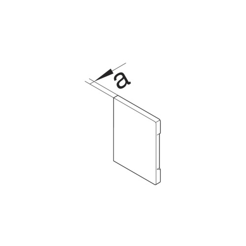 Endstück GEB-K 130x85mm Kst li/re unbeh alu-look hfr aluminiumlook