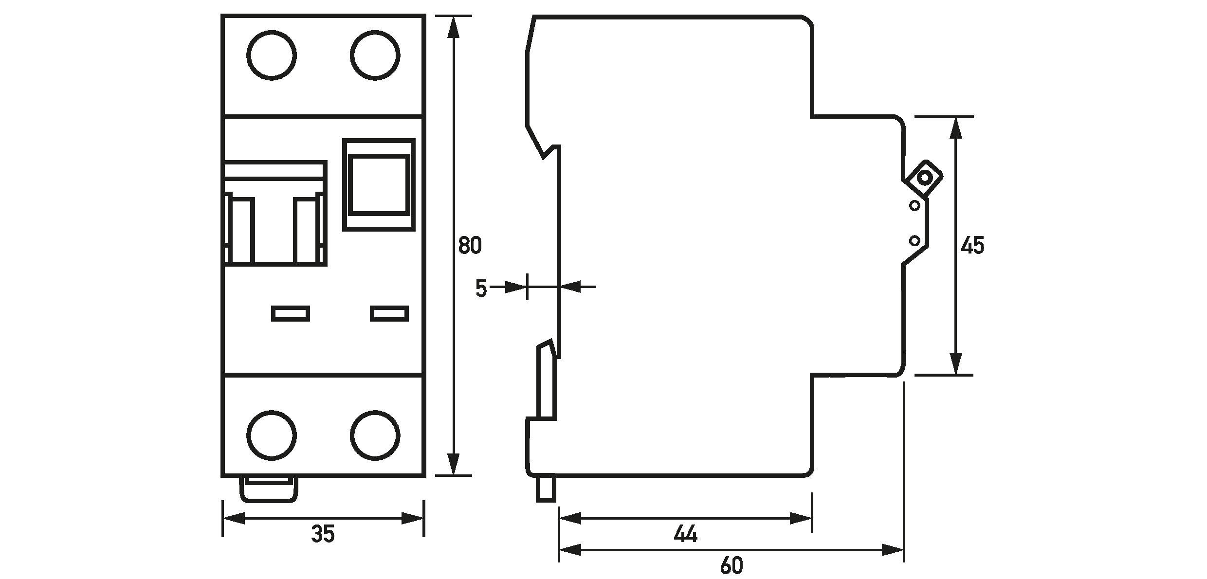 FI/LS-Schutzschalter B32 1p+N 0,03A A 10kA 2TE 1p 230V