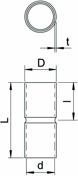 Alu-Steckmuffe Ø16,2mm unbeh hfr