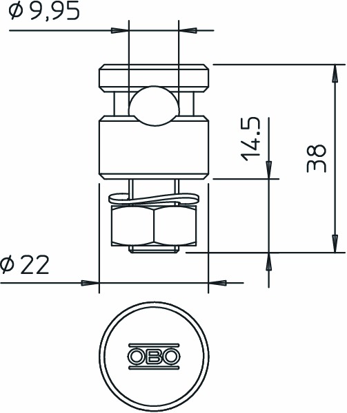 Verbinder V2A unbeh Klemmschraube Edelstahl (V2A)