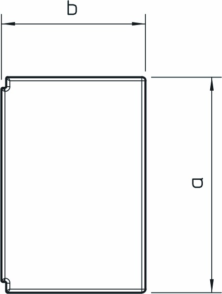 Endstück LF-K 18x19mm li/re Kst hfr rws RAL9010 unbeh