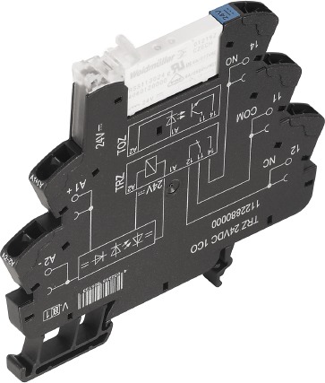 Schaltrelais 1W IP20 6,4x90x88mm Federzugans