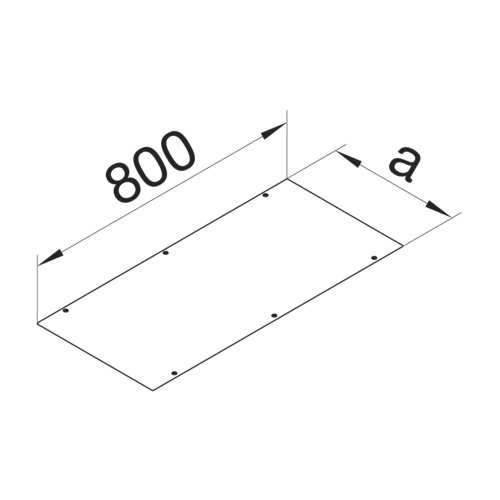 Deckel UF-K ST 200x800mm