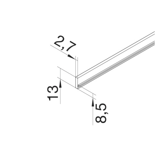 Bodenbelagsanlegeprofil Kst gr 4x2400mm