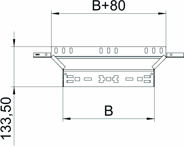 Anbau-Abzweigstück ST vz 60x100mm int.Verb