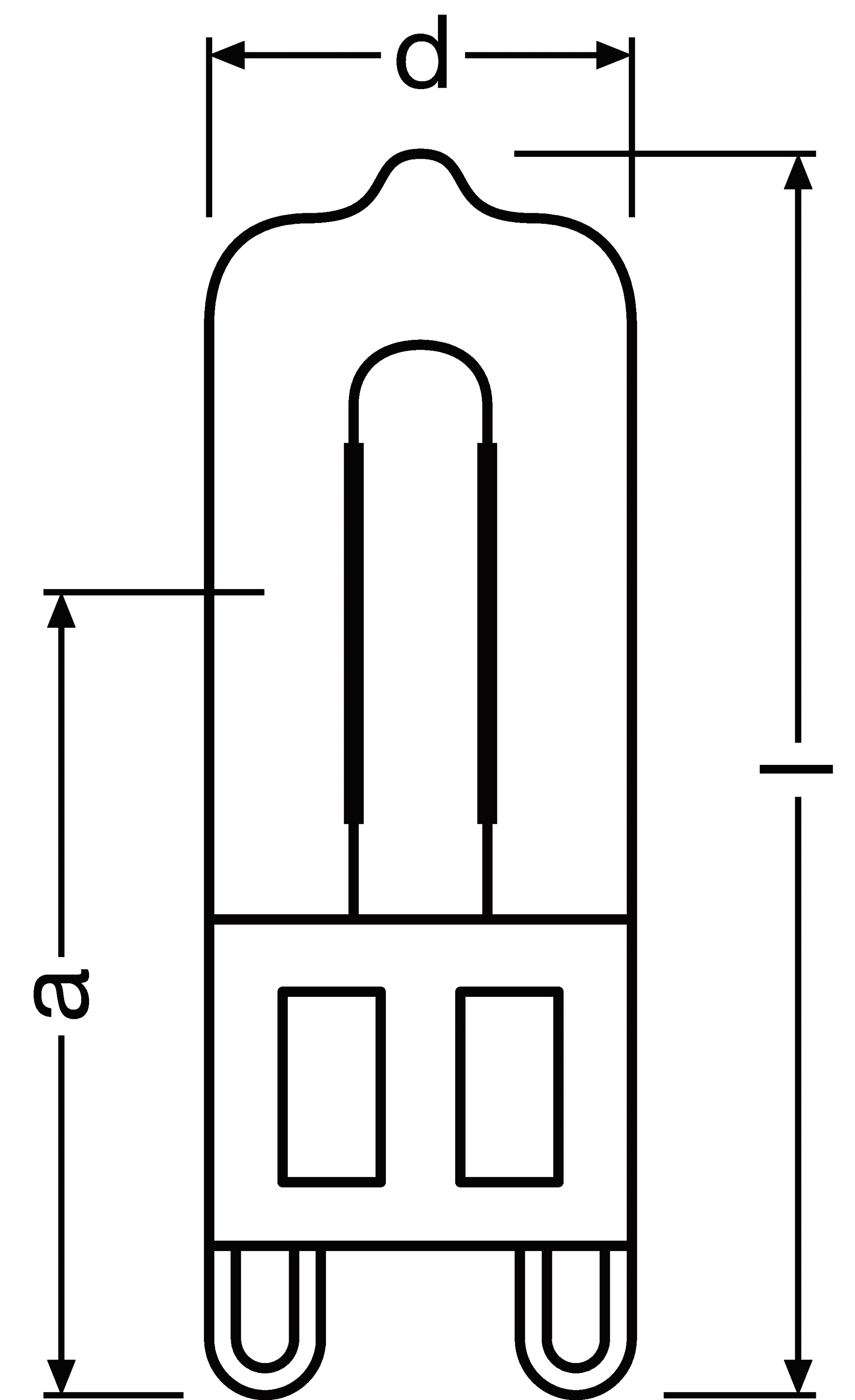 HV-Halogenlampe 25W kl G9 230V Röhre Ø14x43mm einseitig gesockelt