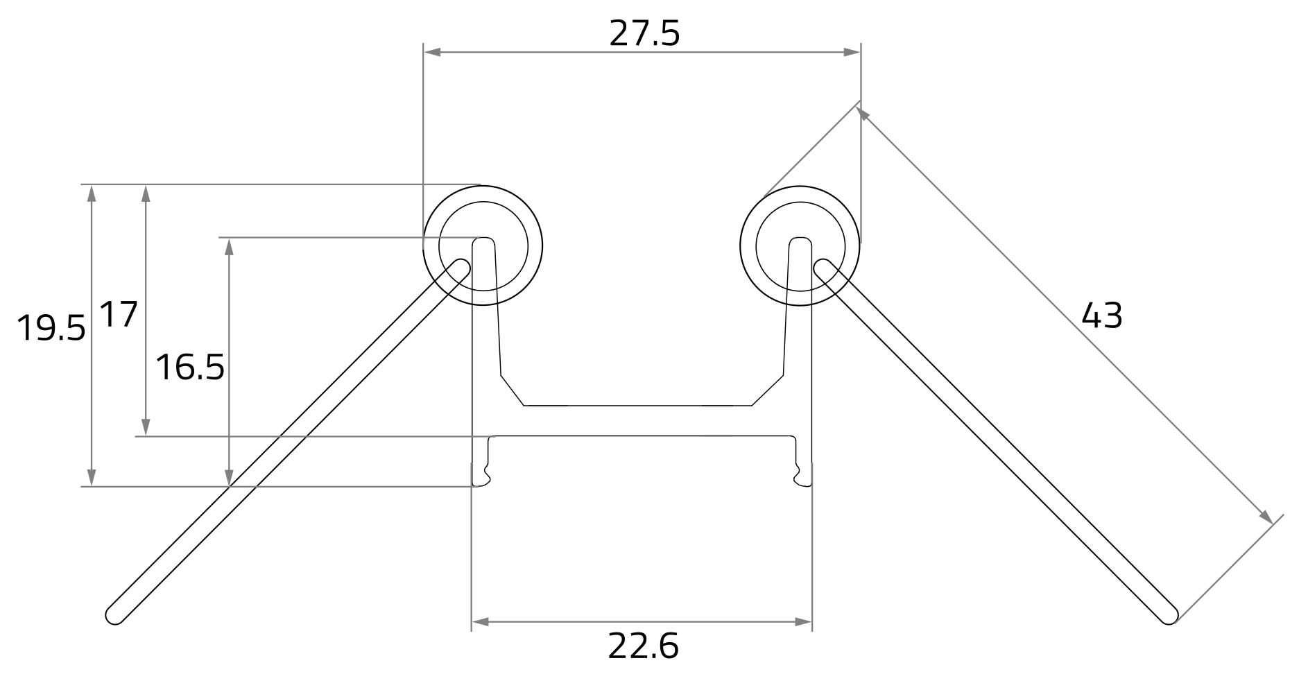 Montageklammer gr ST H9,9mm