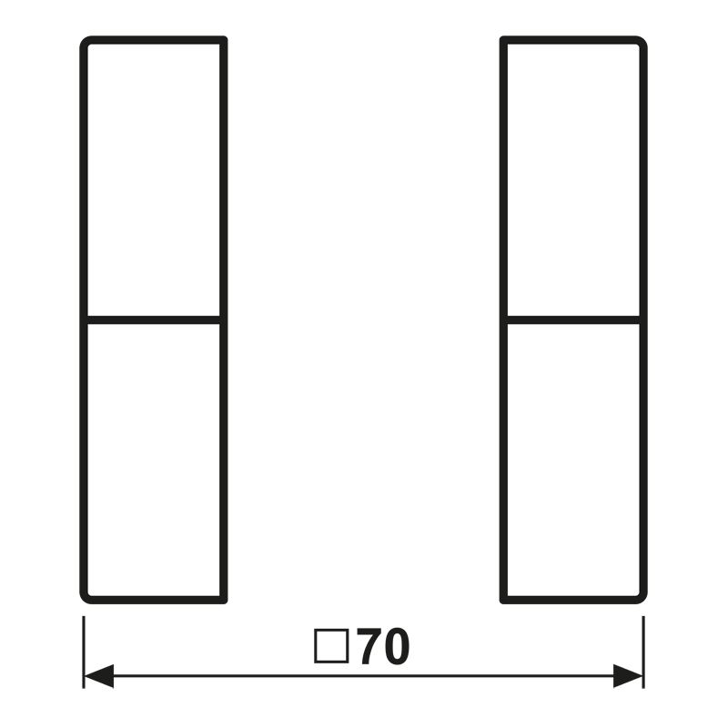 Wippe Serien Schalter LS ws glz f.Bussystem