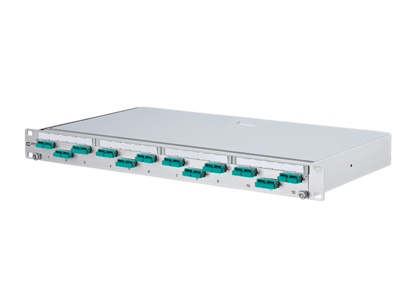 LWL-Patchpanel 12f SC-D 1HE OM3 max:24f m.Pigtails