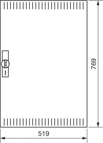 Schutztür IP31 ST H800xB550xT12mm