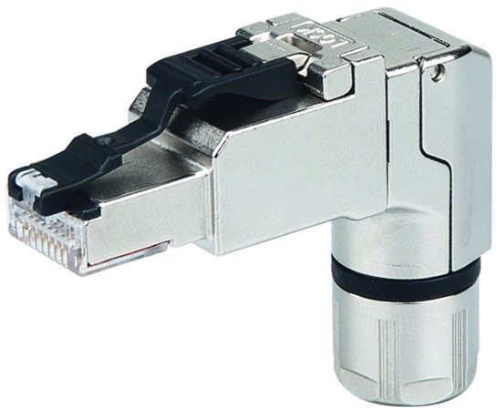 Modular-Stecker Cat6A RJ45 27-22AWG Feldkonf Schirm Litze massiv