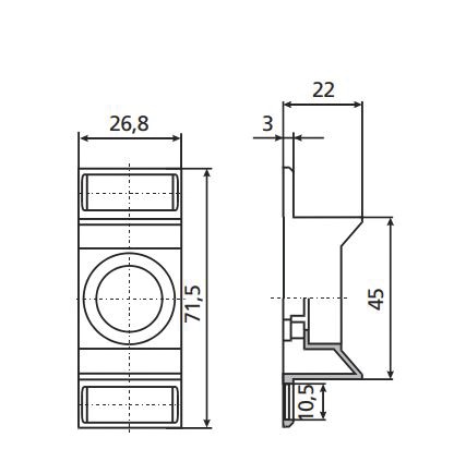 D0-Sicherungssockel 3p D01 REG 16A 400V Kst