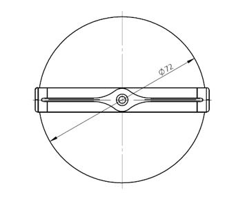 Federdeckel Kst hfr Ø72xmm Federdeckel rnd