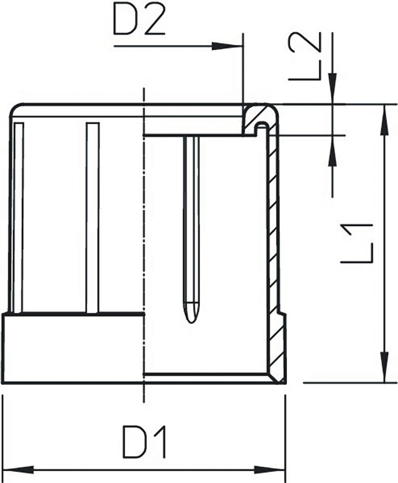 Steckendtülle Kst Ø20mm lgr unbeh hfr