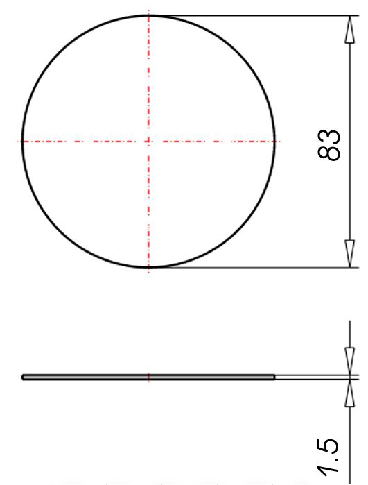 Schraubdeckel Kst Ø83xmm Schraubdeckel rnd