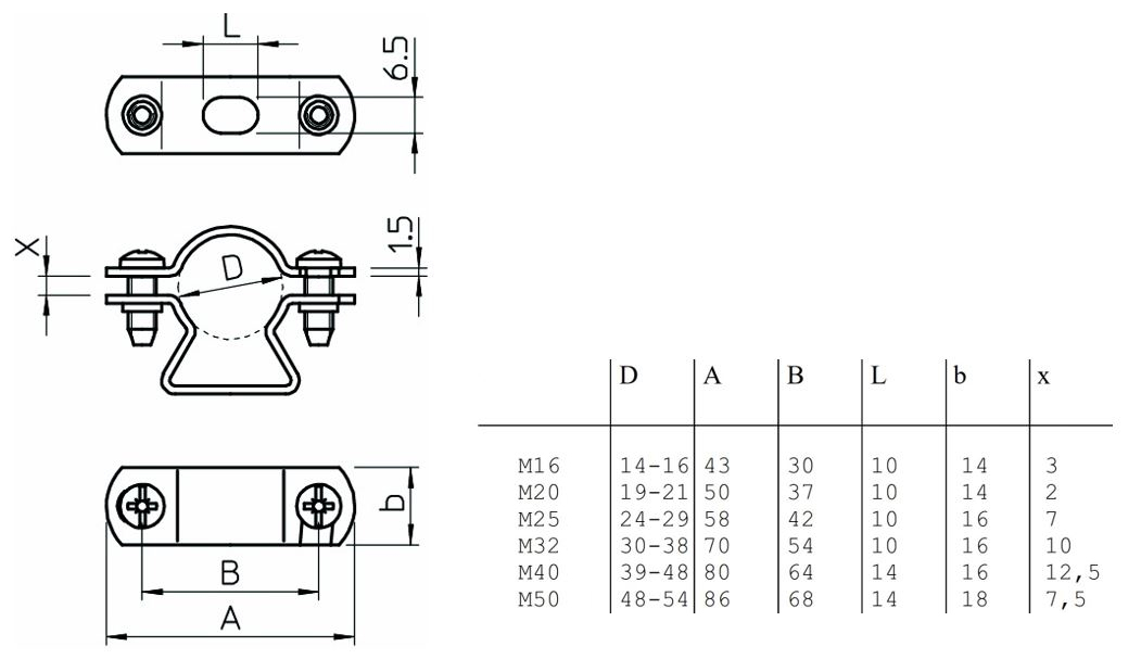 Abstandsschelle 1f Ø48mm geschl ST hfr f.Brandschutzber