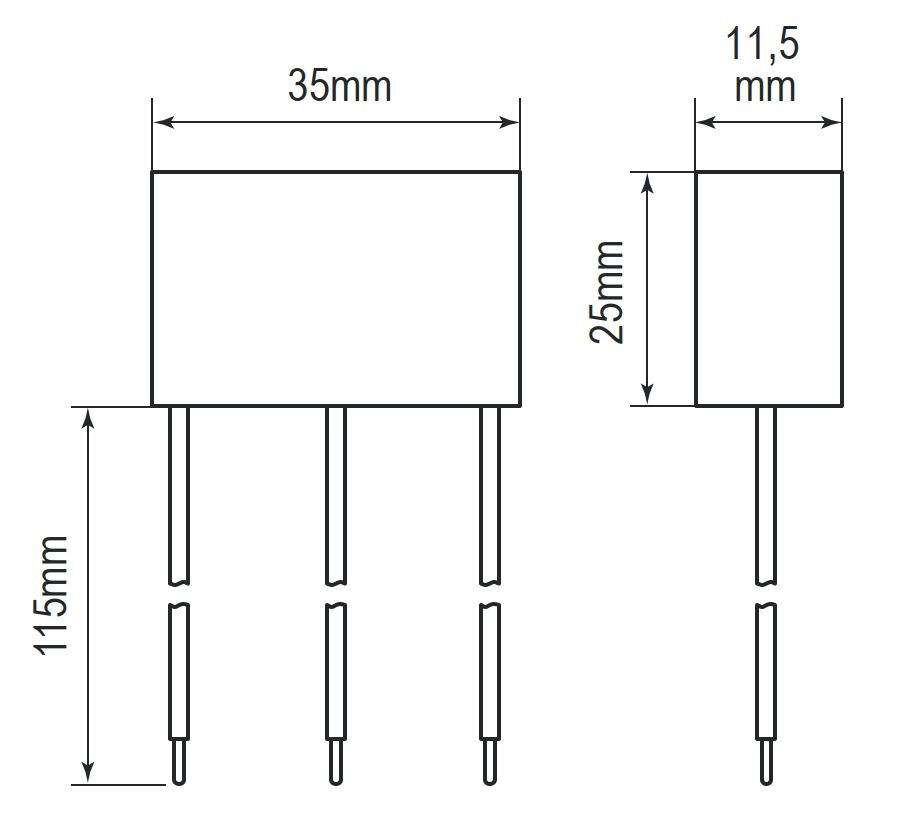 Überspannungsschutz 230VAC 1,5kV 3p Kanaleinb akust 1,7kV