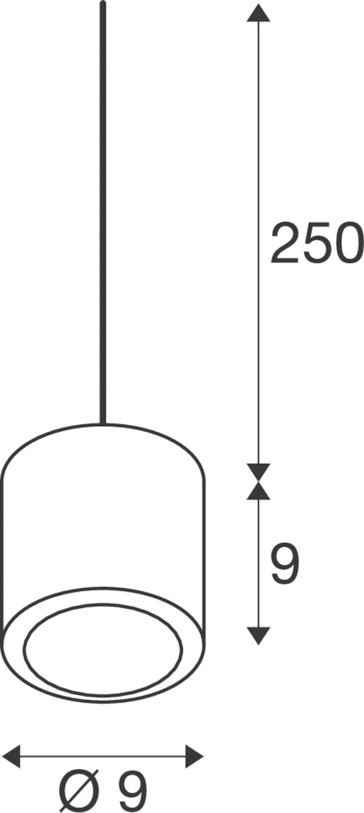 LED-Pendelleuchte 11W 2000-3000K 36lm ms Konv 1LED LED nicht austauschbar messing