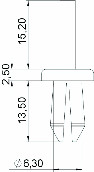 Spreizniet Ø6mm