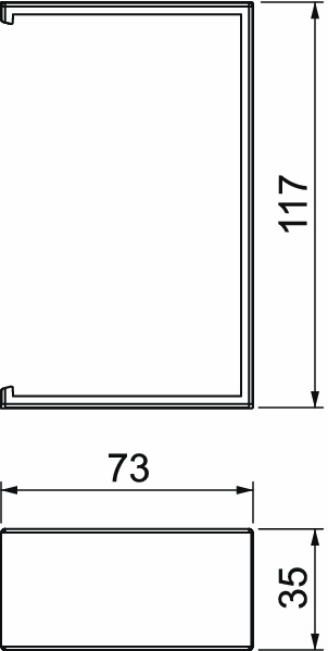 Stoßabdeckung GEB-K Kst SIGNA BASE 110mm rws selbstkleb unbeh RAL9010 hfr