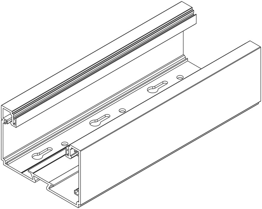 Geräteeinbaukanal Kst SIGNA BASE GEB-K 110x70mm rws RAL9010 unbeh 6036qmm