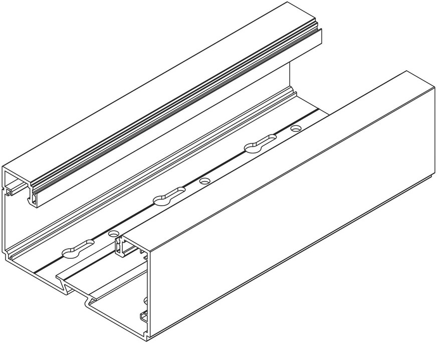 Geräteeinbaukanal Kst SIGNA BASE GEB-K 130x70mm rws RAL9010 unbeh 7456qmm