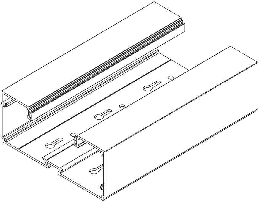 Geräteeinbaukanal Kst SIGNA BASE GEB-K 170x70mm rws RAL9010 unbeh 10056qmm