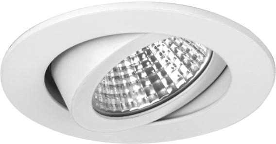 LED-Einbaustrahler 7W 2700K 740lm Konv ws mt 1LED Alu IP20 RF:hochglänzend