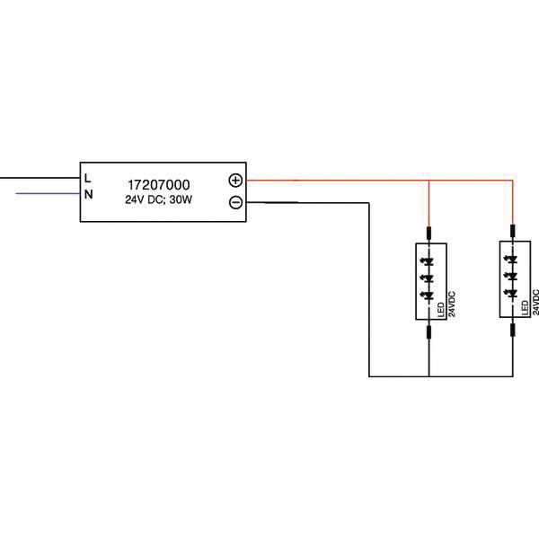 LED-Trafo 1-30W 24V IP20 Kstgeh stat 160x50x22mm