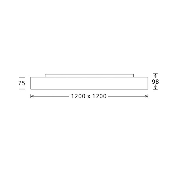 LED-Kunststoffleuchte PL 185,6W 3000K ws 20790lm Konv Dimmung DALI IP20