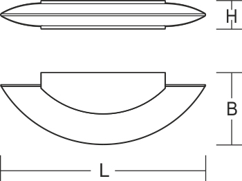 LED-Wandanbauleuchte RingOfFire 22W al 3000K 1950lm Konv Dimmung DALI IP20