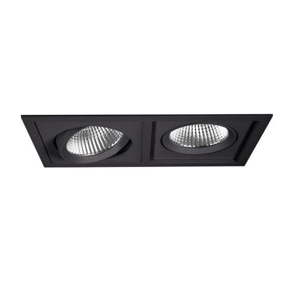 LED-Einbaustrahler 27W Scene 1 3000K ST 2650lm Konv 1LED IP20 sw mt Ø/EB100-0mm