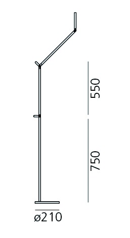 LED-Schreibtisch 8W Demetra 3000K 385lm Konv 1LED elektr.Trafo anth m.Schalter