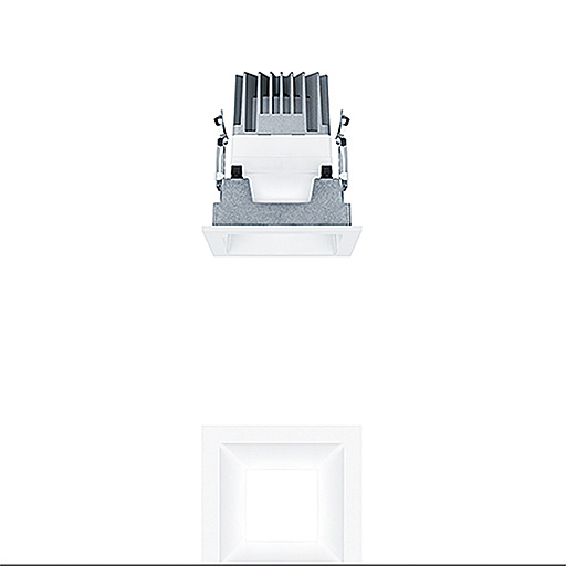 LED-Einbaustrahler 11W PANOS 4000K 787lm Konv 1LED Kst IP44 ws mt RF:matt