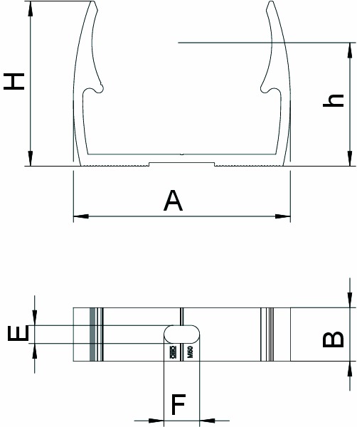 Rohrschelle Ø16mm Alu anreihb Schraubl