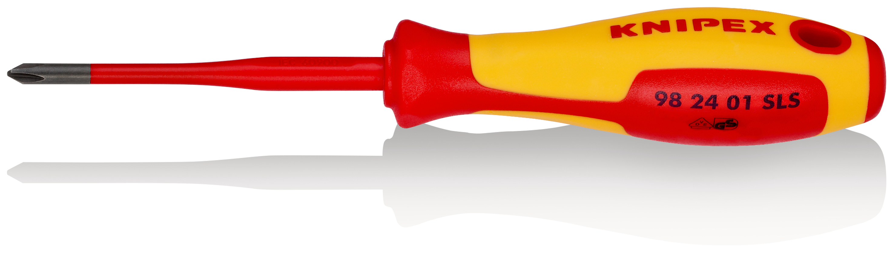 Schraubendreher Kreuz Phillips PH1 80mm Schutzisoliert 1000V ger 2Komp VDE