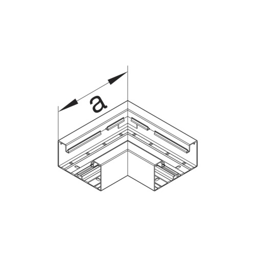 Flachwinkel GEB-K UT 68x130mm Kst lgr unbeh RAL7035