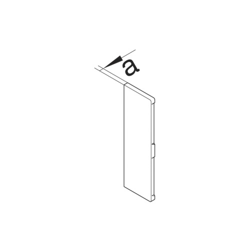 Endstück GEB-K 210x68mm Kst li/re alu-look hfr aluminiumlook nass_lack