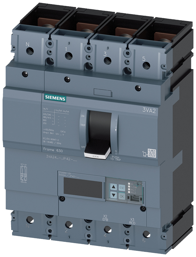 Leistungsschalter 630A 4p 630A/In IP40 opt.Motorantr Motorantrieb optional