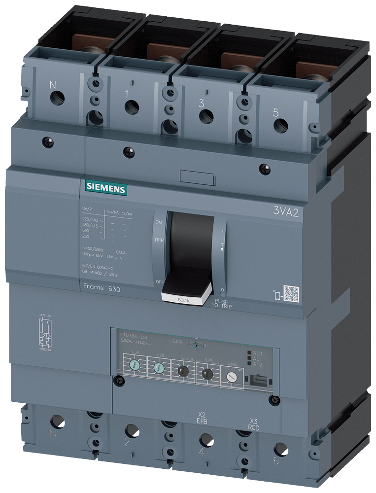 Leistungsschalter 630A 4p 630A/In IP40 opt.Motorantr Motorantrieb optional