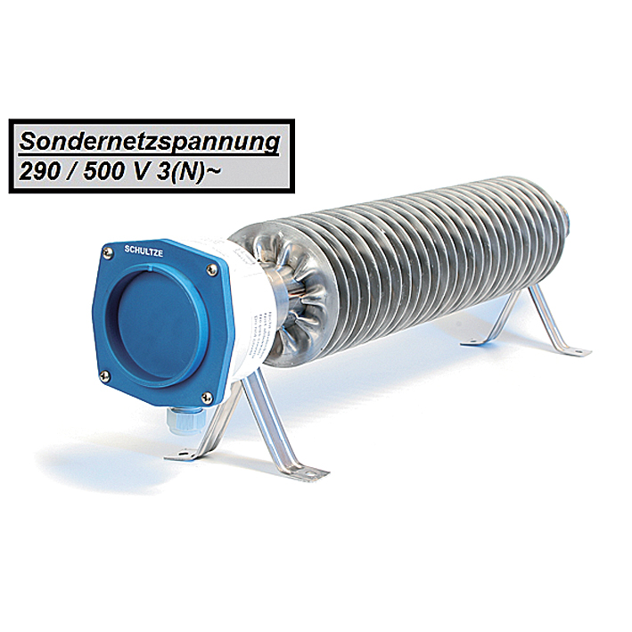 Rippenrohrheizofen 2000W Ø110mm 290-500V IP66/IP67 170x130x1040mm