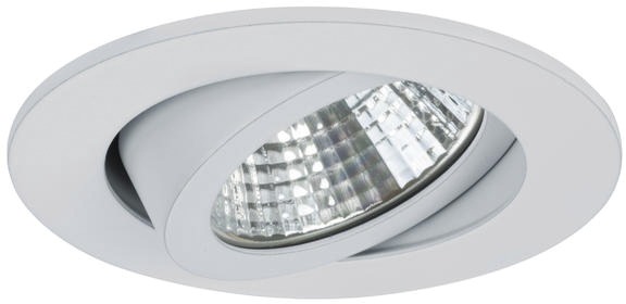 LED-Einbaustrahler 7W 3000K 740lm Konv ws mt 1LED Alu IP20 RF:hochglänzend