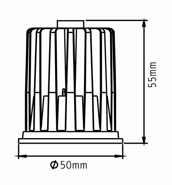 LED-Modul 6,2W 1LED 2700K 670lm 55mm 38° DC LEDmodul Dimmb