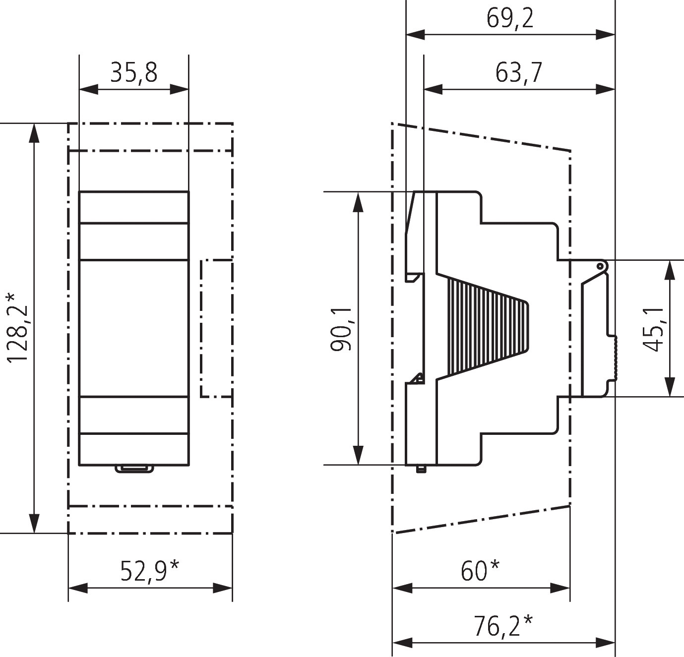 Schaltuhr digi 230-240VAC 1kan 2TE BT REG Bluetooth Wochenprogramm