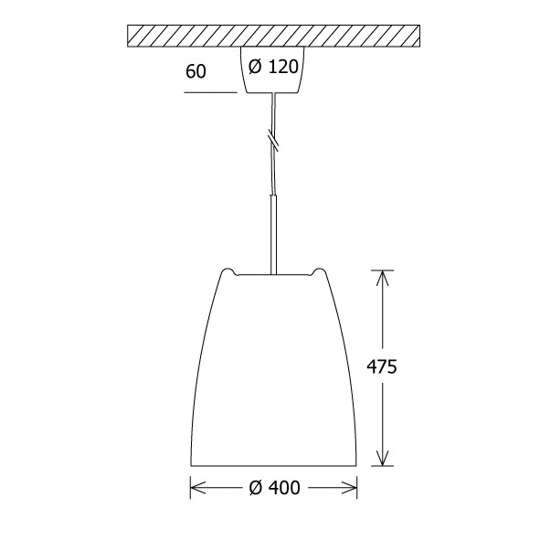 LED-Pendelleuchte 31W Terso 3000K 2460lm sw 1LED LED nicht austauschbar sym IP20