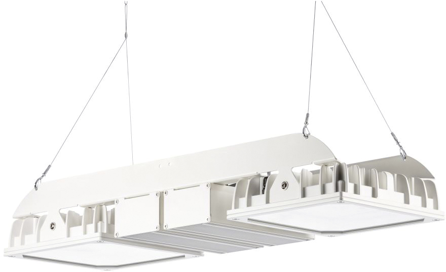 LED-Hallenleuchte 4000K Quadronius 238W 26200lm 2LEDs sym Konv Dimmung DALI IP65