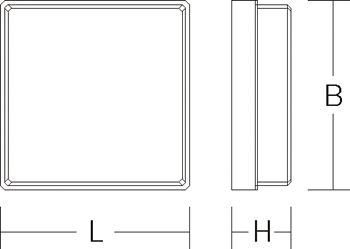 Hinweisleuchte 4W Kst Aufb eins IP44 m.LM